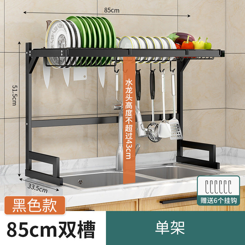 キッチンシンクラック、食器水切りラック、調理器具スタンド、多機能収納ラック