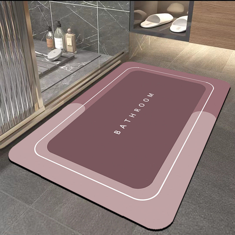 珪藻土バスマット 滑りにくい・すぐ乾く・驚きの吸水力！ 濡れた足元も、一瞬でサラサラ。 抗菌・速乾でいつも清潔。バスルームや玄関でも大活躍！